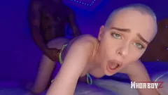 Abspielen Petite White Babe sehnt sich nach großem schwarzem Schwanz: Intensive interraciale Fuck mit Creampie