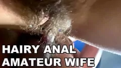 Play Hairy MILF Anal Wife in POV Fuck - Loud Moans and Tight Hairy Asshole