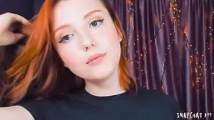 Play Sensual Redhead Slut in Cosplay Fingering Herself with Toys on Live Webcam