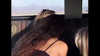 Play Three lesbian sluts have hardcore sex after a long journey